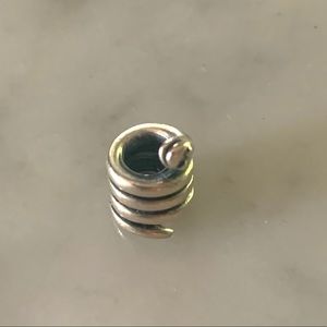 PANDORA SILVER cute smiling snake 🐍 charm